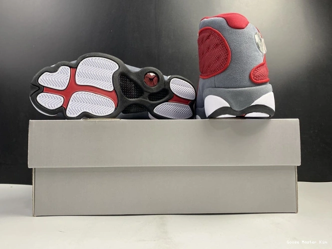 Grey Jordan Retro Air Gym Red 414571-600 13 Flint 0607